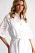 Shan Lili Long detailed lace shirt dress - 42663-84-000
