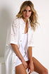 Shan Lili Long detailed lace shirt dress - 42663-84-000