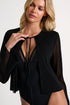Shan Charlie Mesh detailed plunging one-piece swimsuit - 42795-03-800