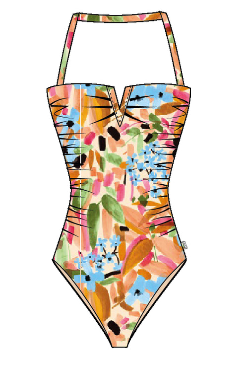 Shan Сlassique Classic bandeau one-piece swimsuit