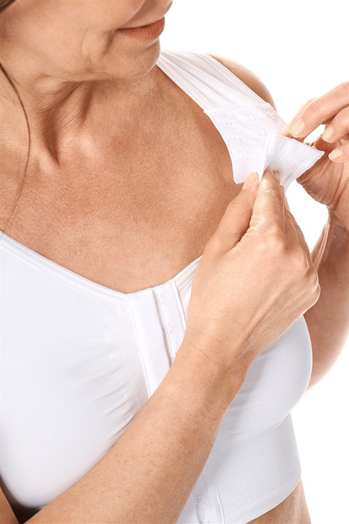 Amoena Lymph Flow Long Front Closure Soft Bra