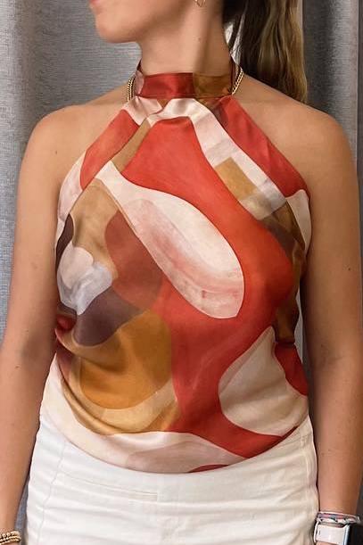 Shan Soie Silk Scarf Top