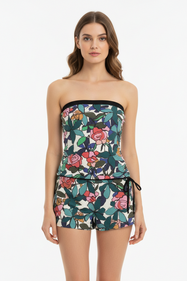Shan Mosaic Mesh jumpsuit
