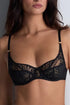 Aubade Love Soul Shoulder Full-Cup Bra Black