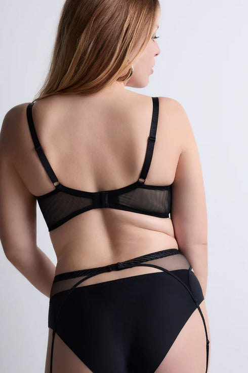 Aubade Sheer Emotion Suspender belt