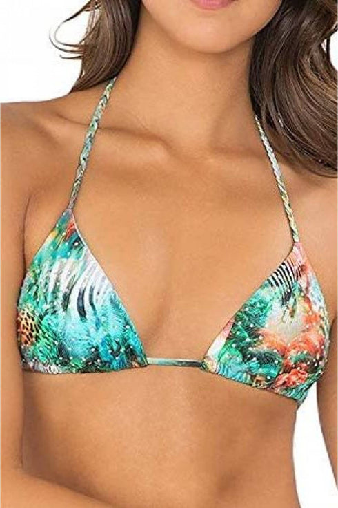 Luli Fama Miami Nice Crystallized Triangle Top