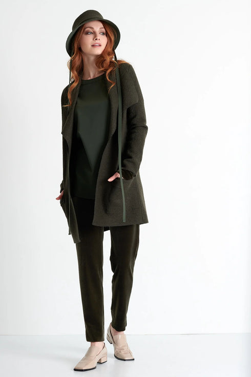 Shan Scarlett Velvet contrast top