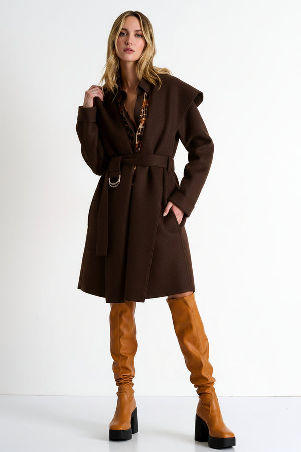 Shan Margot Oversized wool coat