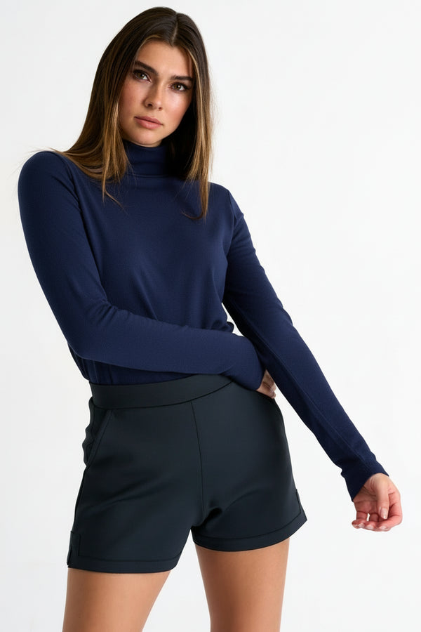 Shan Victoria Modal mock-neck top