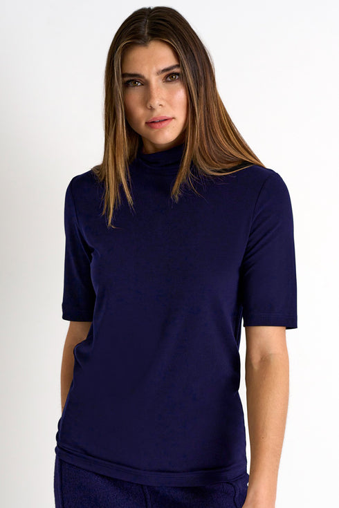 Shan Victoria Modal mock-neck top