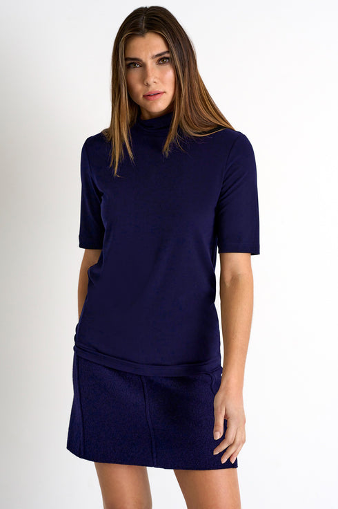 Shan Victoria Modal mock-neck top