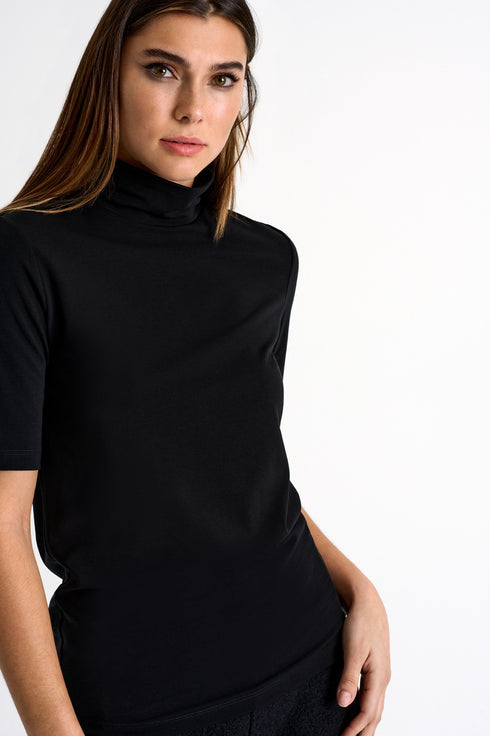 Shan Victoria Modal mock-neck top