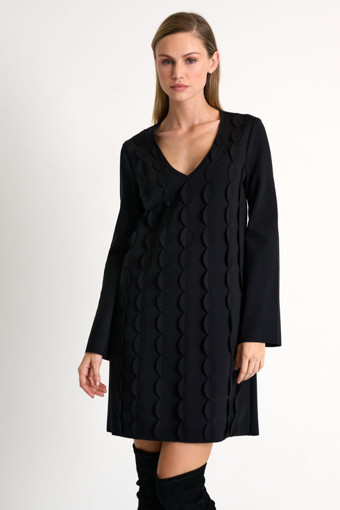 Shan Scallop Detail Dress