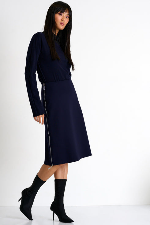 Shan Sofia Side Zip Elegant Skirt