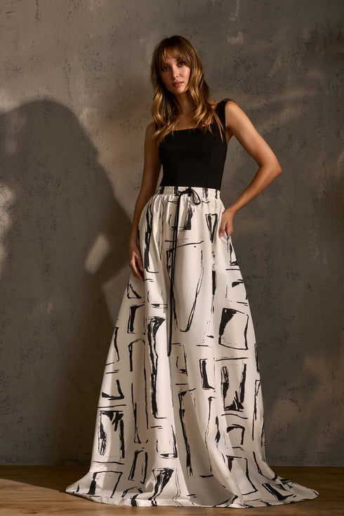 Shan Maxime Flared Maxi Skirt