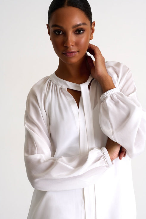 Silk Blouse - 52421-62-000 02 / 000 White / 100% SILK