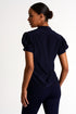 Shan Céline Silk blouse with balloon sleeves