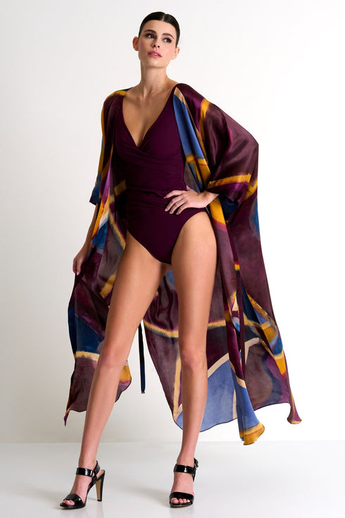 Shan Soie Long Silk Kimono