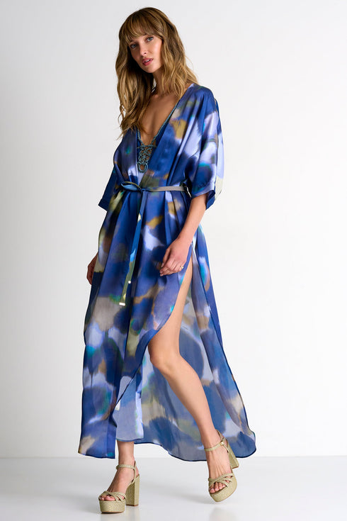 Shan Soie Long Silk Kimono
