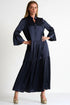 Shan Soie Taffeta Long Dress