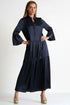Shan Soie Taffeta Long Dress