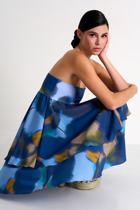 Strapless Dress - 52428-47-952 02 / 952 Iris / 100% POLYESTER