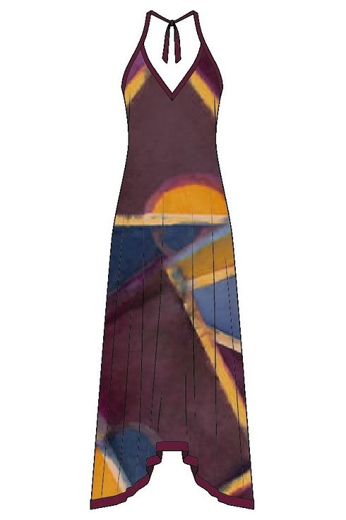 Shan Soie Taffeta Maxi Dress