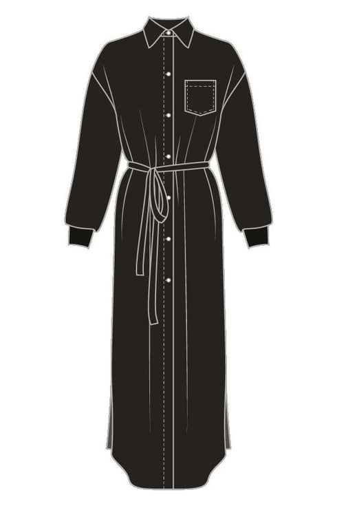 Shan Soie Maxi Shirt Dress