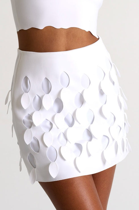 Shan Charlie-Rose Straight Mini Skirt With Cutouts - 52437-45-000