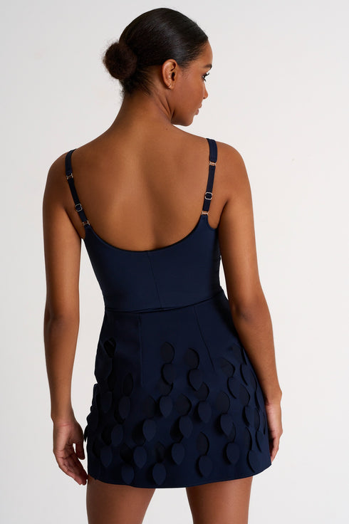 Shan Charlie-Rose Straight Mini Skirt With Cutouts