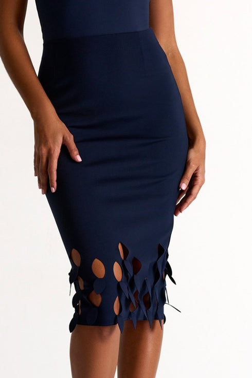 Shan Charlie-Rose Pencil Skirt With Cutouts - 52437-47-550