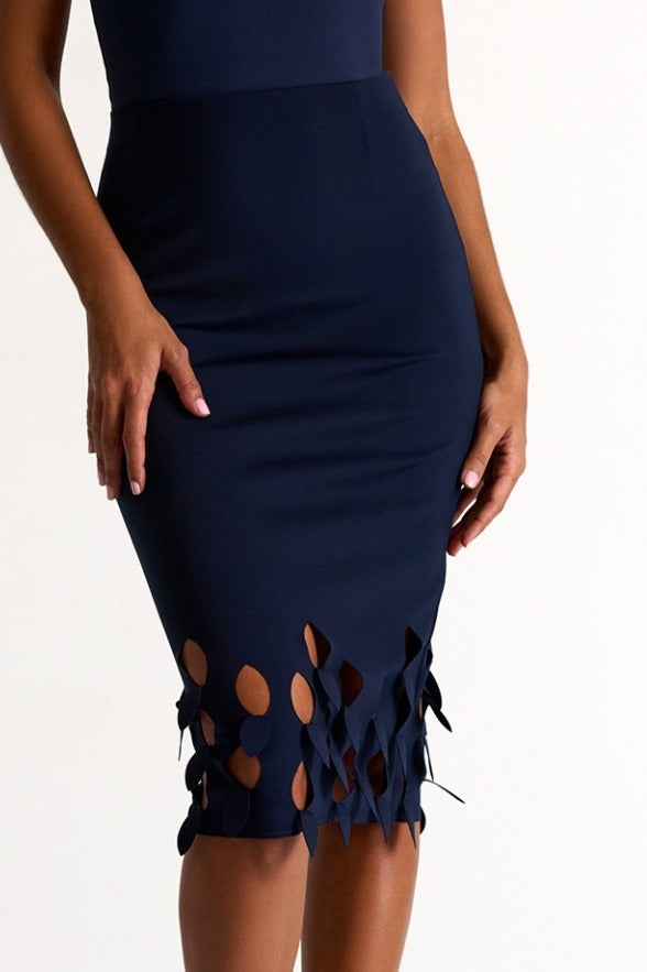 Shan Charlie-Rose Pencil Skirt With Cutouts - 52437-47-550