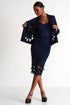 Pencil Skirt With Cutouts - 52437-47-550 02 / 550 Navy / 75% POLYAMIDE, 25% ELASTANE