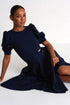 Oval Cut-Out Modern Poodle Skirt - 52437-48-550 02 / 550 Navy / 75% POLYAMIDE, 25% ELASTANE