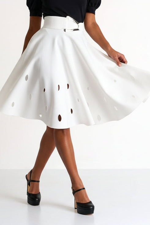 Shan Charlie-Rose Oval Cut-Out Modern Poodle Skirt