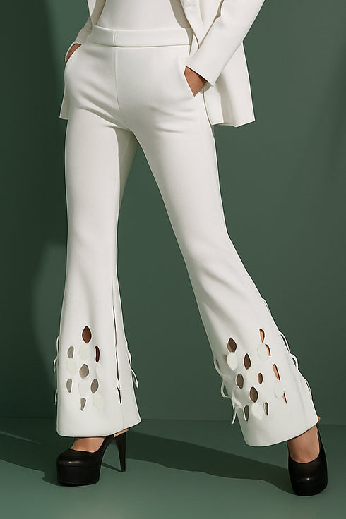 Shan Charlie-Rose Flared Pants With Cutouts