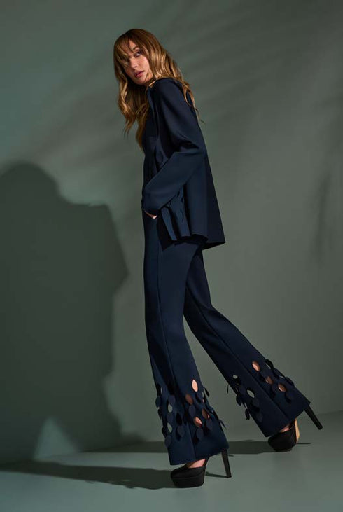 Shan Charlie-Rose Structured Cut-Out Blazer