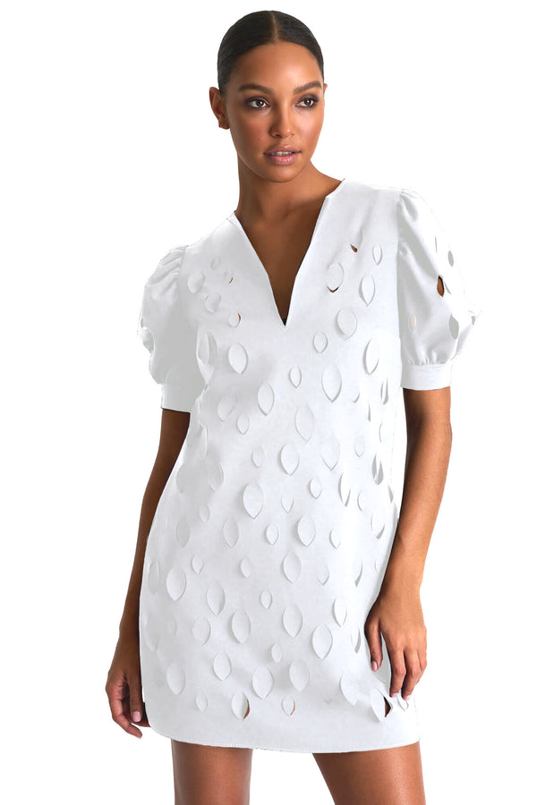 Shan Charlie-Rose Dress With Balloon Sleeves And Cutouts