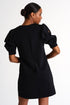 Dress With Balloon Sleeves And Cutouts - 52437-66-800 02 / 800 Caviar / 75% POLYAMIDE, 25% ELASTANE
