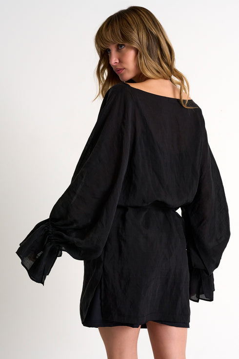 Shan Ary Flowy Dress With Puffy Sleeves - 52439-74-800