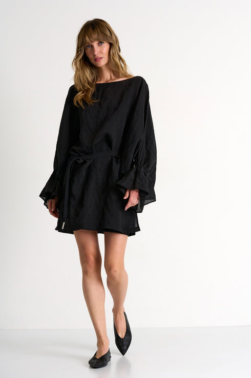 Shan Ary Flowy Dress With Puffy Sleeves - 52439-74-800