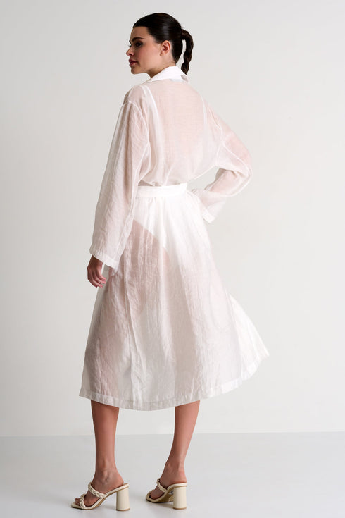 Shan Ary Long Kimono With Fringe Details - 52439-86-000