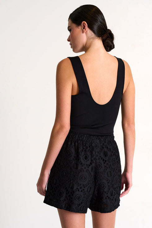 Shan Lili Elegant Lace Shorts