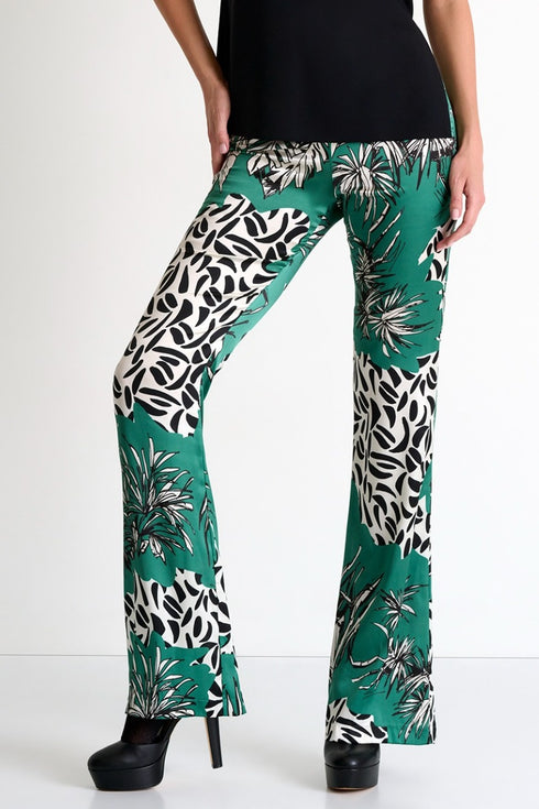 Shan Soie Silk Flared Trousers
