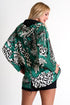 Reversible Oversized Silk Jacket - 52451-79-951 02 / 951 Oasis / 95% SILK 5% ELASTANE