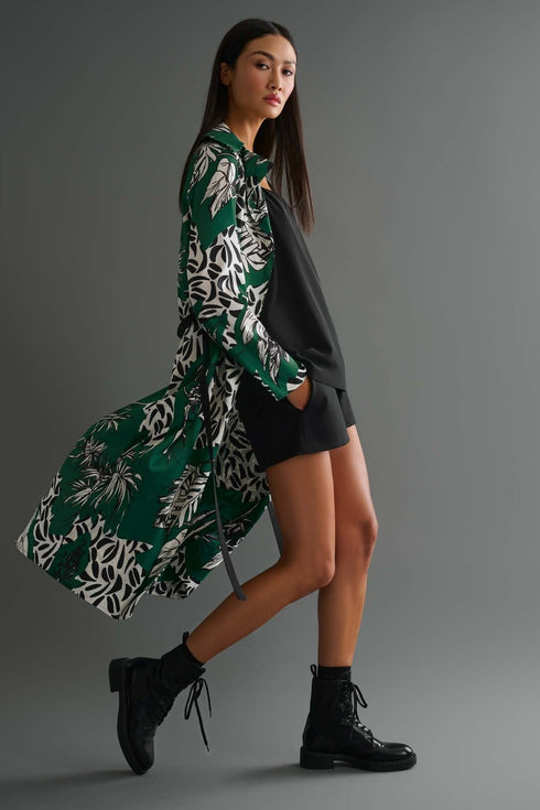 Shan Soie Long flowy blazer