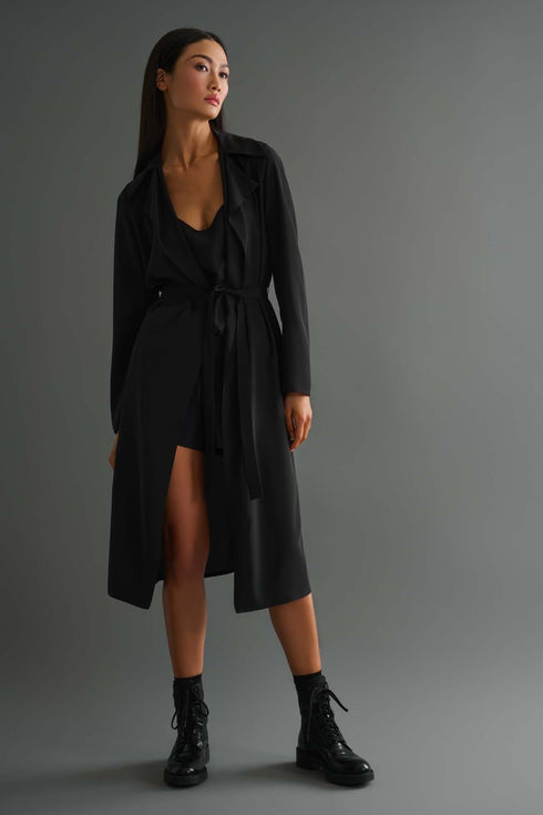 Shan Soie Long flowy blazer