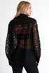 Shan Marguerite Embroidered tulle shirt