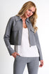 Contemporary Short Jacket - 52480-75-160 02 / 160 Silver Gray / 55% WOOL 40% POLYESTER 5% ELASTANE