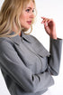 Contemporary Short Jacket - 52480-75-160 02 / 160 Silver Gray / 55% WOOL 40% POLYESTER 5% ELASTANE